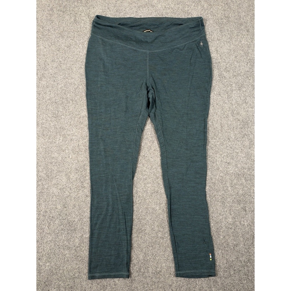 Smartwool Women's Classic Thermal Merino Wool Base Layer Bottoms Green Size 1X
